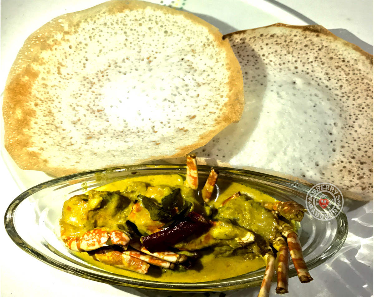 Appam Crab Curry