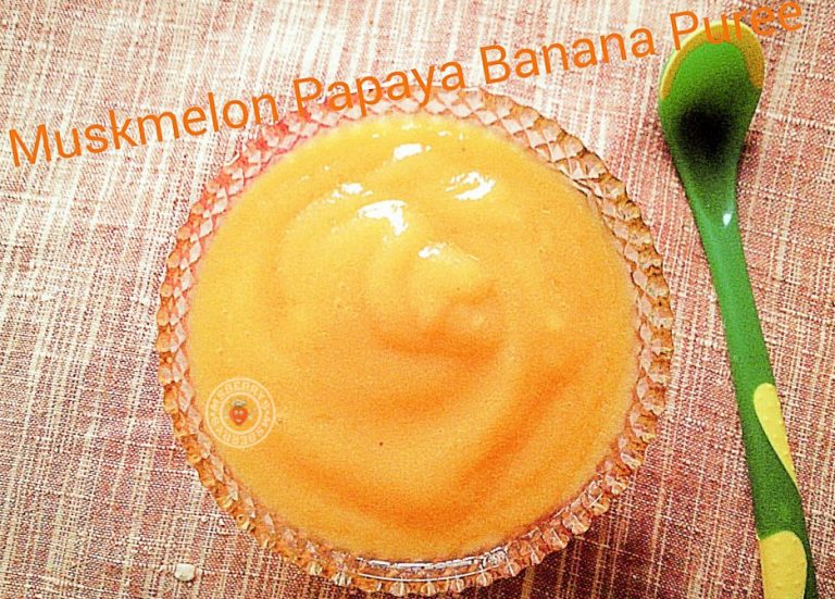 Muskmelon Papaya Banana Puree